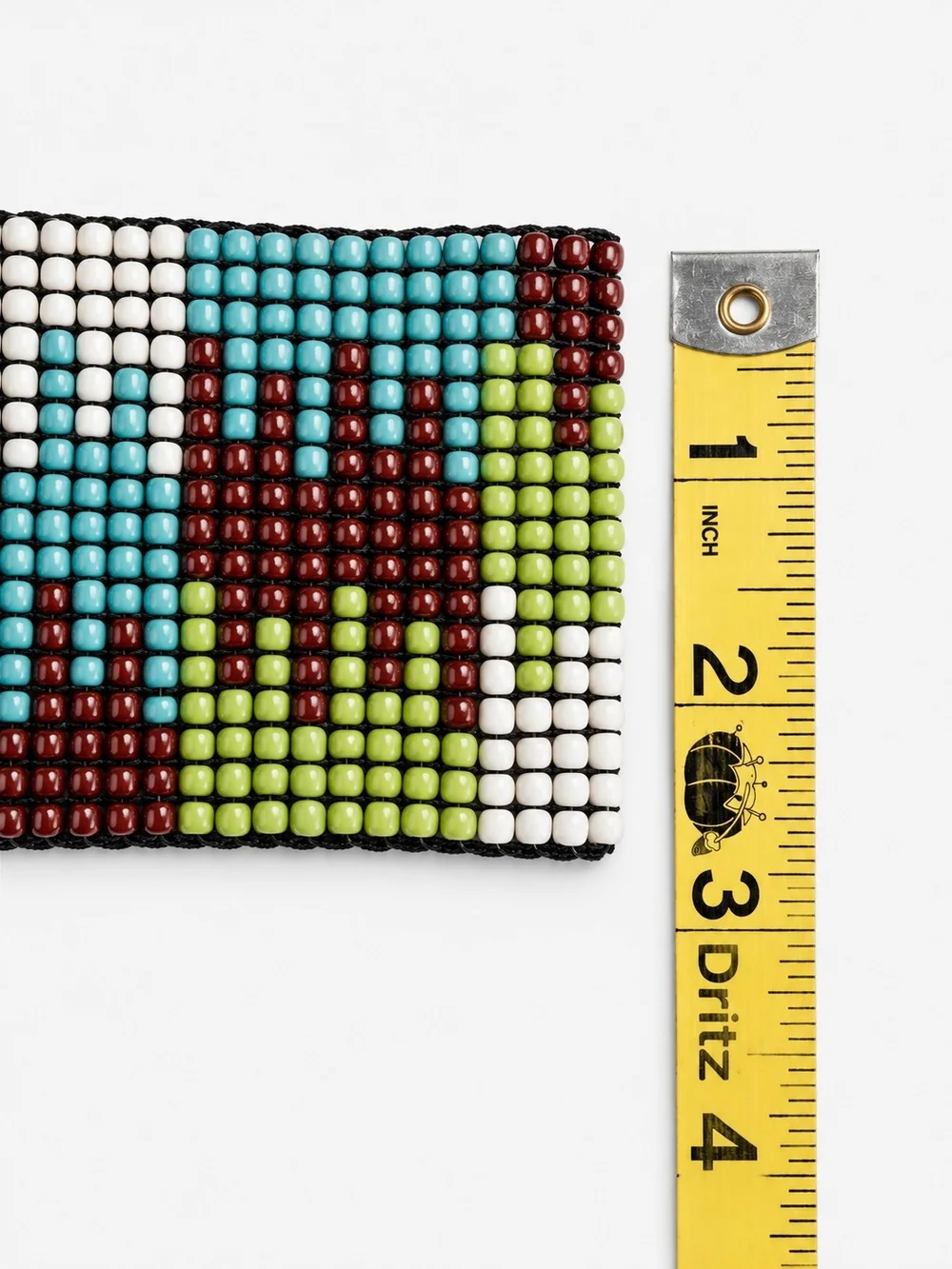 Handmade Loom Beaded Elastic Belt – Southwestern Geometric Pattern
